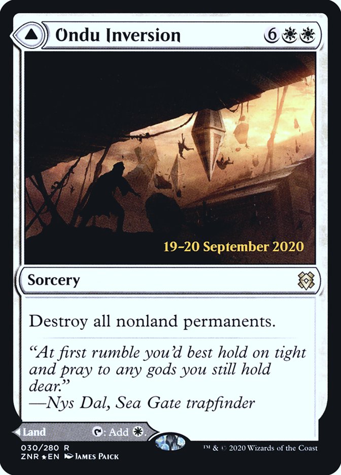 Ondu Inversion // Ondu Skyruins  [Zendikar Rising Prerelease Promos] | Tabernacle Games