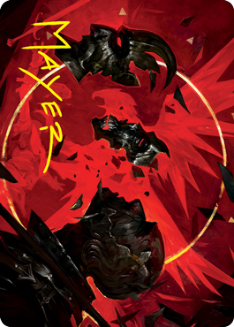Abrade Art Card (Gold-Stamped Signature) [Innistrad: Crimson Vow Art Series] | Tabernacle Games