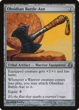 Obsidian Battle-Axe [Morningtide] | Tabernacle Games