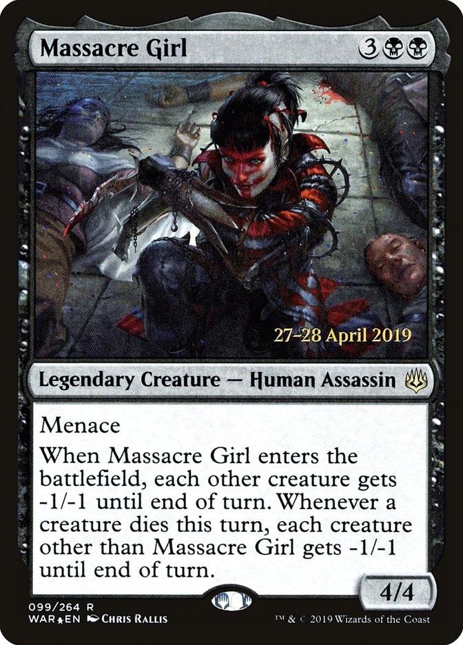 Massacre Girl  [War of the Spark Prerelease Promos] | Tabernacle Games