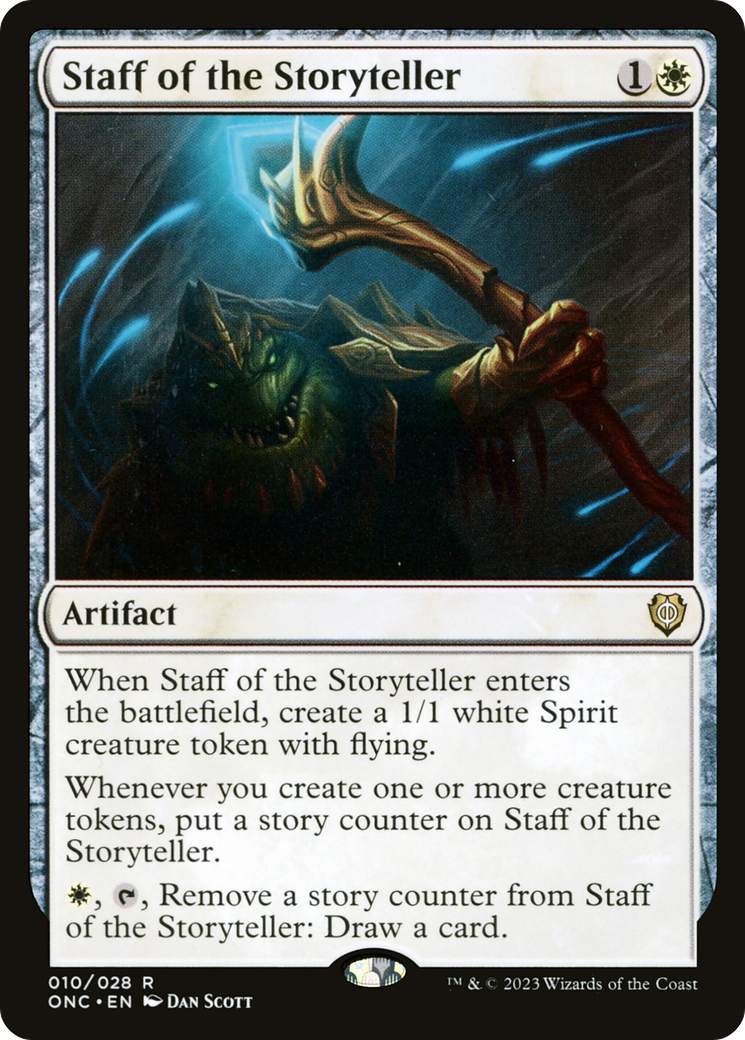 Staff of the Storyteller [Phyrexia: All Will Be One Commander] | Tabernacle Games