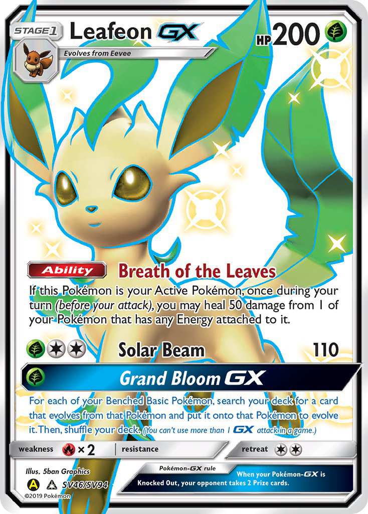 Leafeon GX (SV46/SV94) [Sun & Moon: Hidden Fates - Shiny Vault] | Tabernacle Games