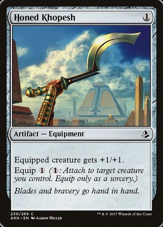 Honed Khopesh [Amonkhet] | Tabernacle Games
