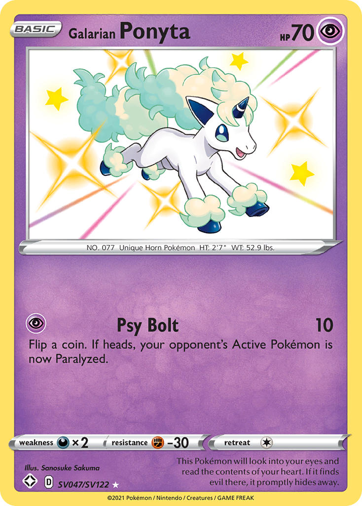 Galarian Ponyta (SV047/SV122) [Sword & Shield: Shining Fates] | Tabernacle Games