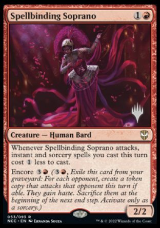 Spellbinding Soprano (Promo Pack) [Streets of New Capenna Commander Promos] | Tabernacle Games