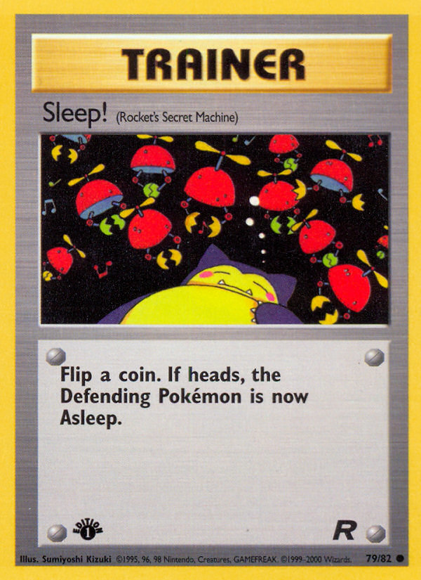 Sleep! (79/82) [Team Rocket 1st Edition] | Tabernacle Games