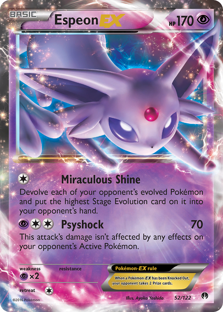 Espeon EX (52/122) [XY: BREAKpoint] | Tabernacle Games