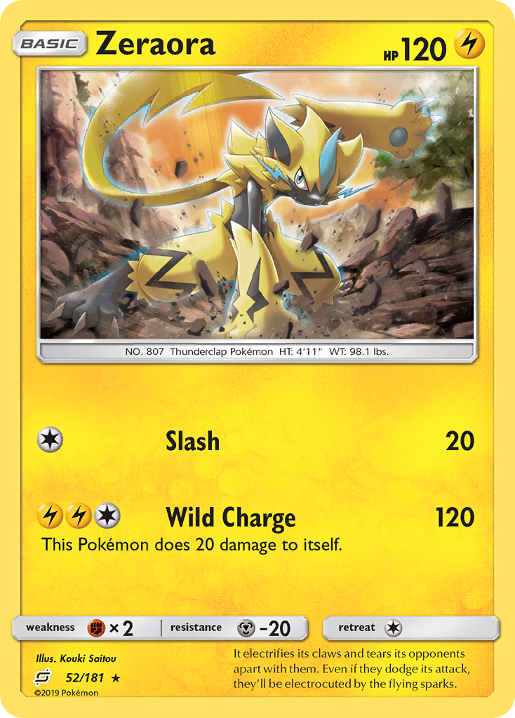 Zeraora (52/181) [Sun & Moon: Team Up] | Tabernacle Games