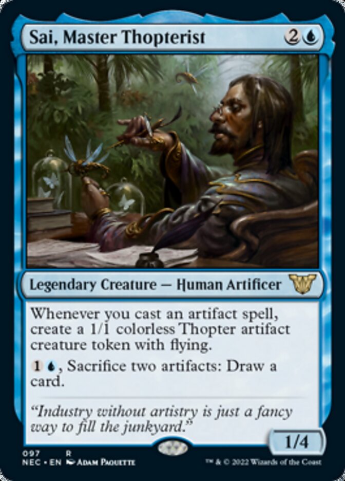 Sai, Master Thopterist [Kamigawa: Neon Dynasty Commander] | Tabernacle Games