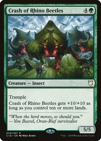 Crash of Rhino Beetles [Commander 2018] | Tabernacle Games