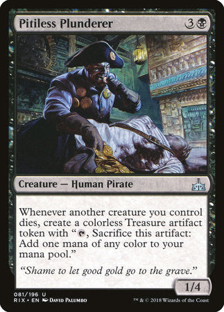 Pitiless Plunderer [Rivals of Ixalan] | Tabernacle Games
