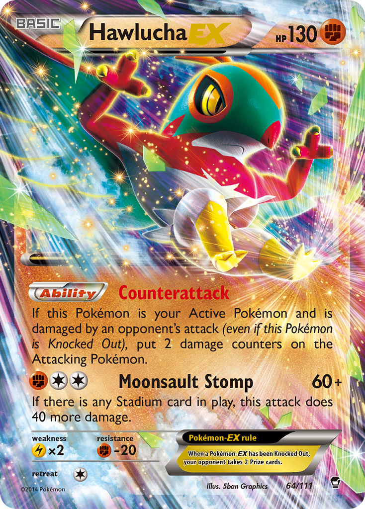 Hawlucha EX (64/111) [XY: Furious Fists] | Tabernacle Games