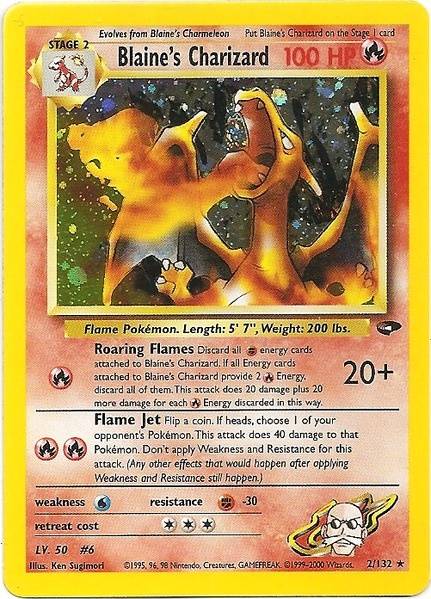 Blaine's Charizard (2/132) [Gym Challenge Unlimited] | Tabernacle Games
