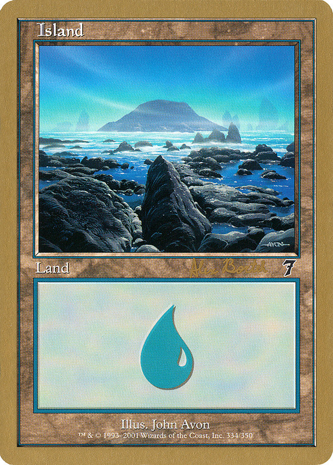 Island (ab334) (Alex Borteh) [World Championship Decks 2001] | Tabernacle Games