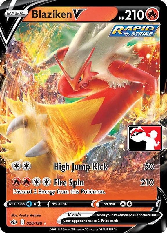 Blaziken V (020/198) [Prize Pack Series One] | Tabernacle Games