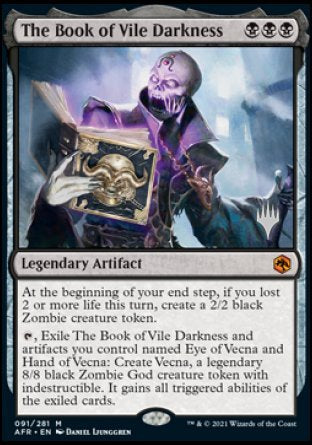 The Book of Vile Darkness (Promo Pack) [Dungeons & Dragons: Adventures in the Forgotten Realms Promos] | Tabernacle Games