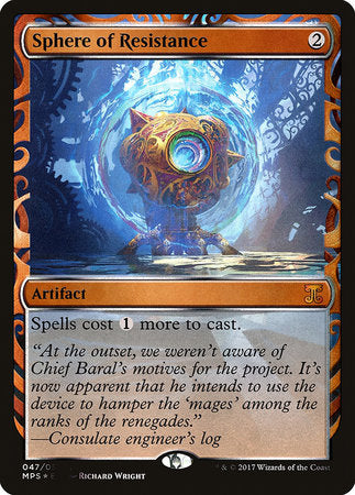 Sphere of Resistance [Kaladesh Inventions] | Tabernacle Games