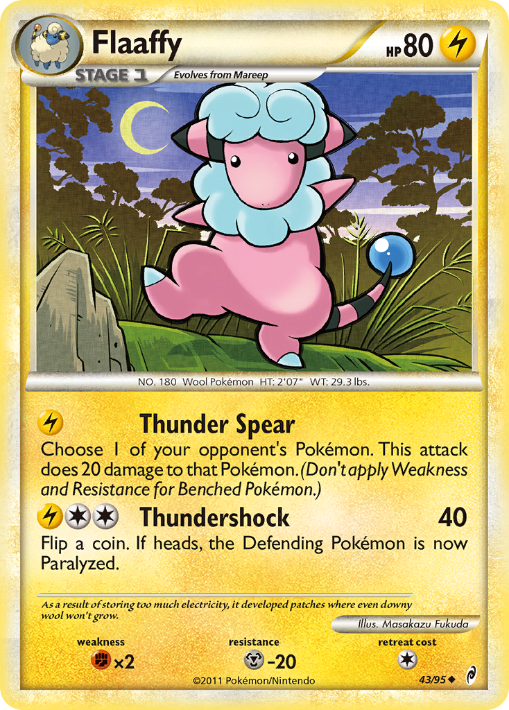 Flaaffy (43/95) [HeartGold & SoulSilver: Call of Legends] | Tabernacle Games