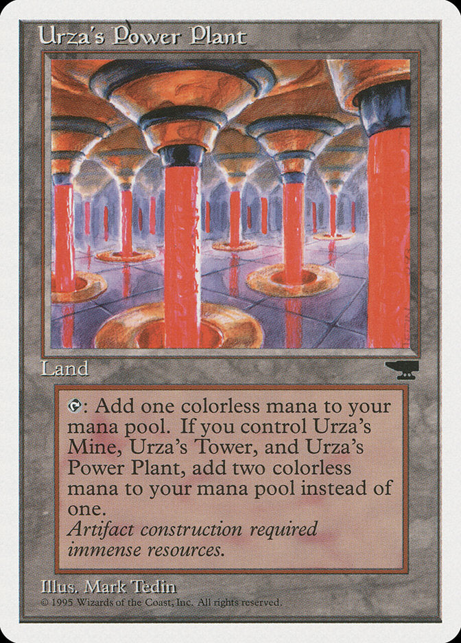 Urza's Power Plant (Red Columns) [Chronicles] | Tabernacle Games