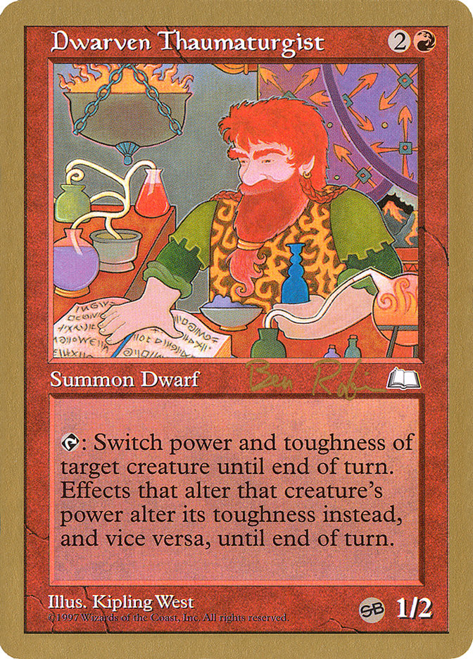 Dwarven Thaumaturgist (Ben Rubin) (SB) [World Championship Decks 1998] | Tabernacle Games