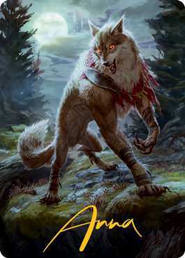 Arlinn, the Moon's Fury 1 Art Card (Gold-Stamped Signature) [Innistrad: Midnight Hunt Art Series] | Tabernacle Games