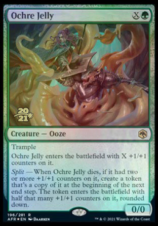 Ochre Jelly [Dungeons & Dragons: Adventures in the Forgotten Realms Prerelease Promos] | Tabernacle Games