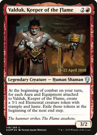 Valduk, Keeper of the Flame [Dominaria Promos] | Tabernacle Games