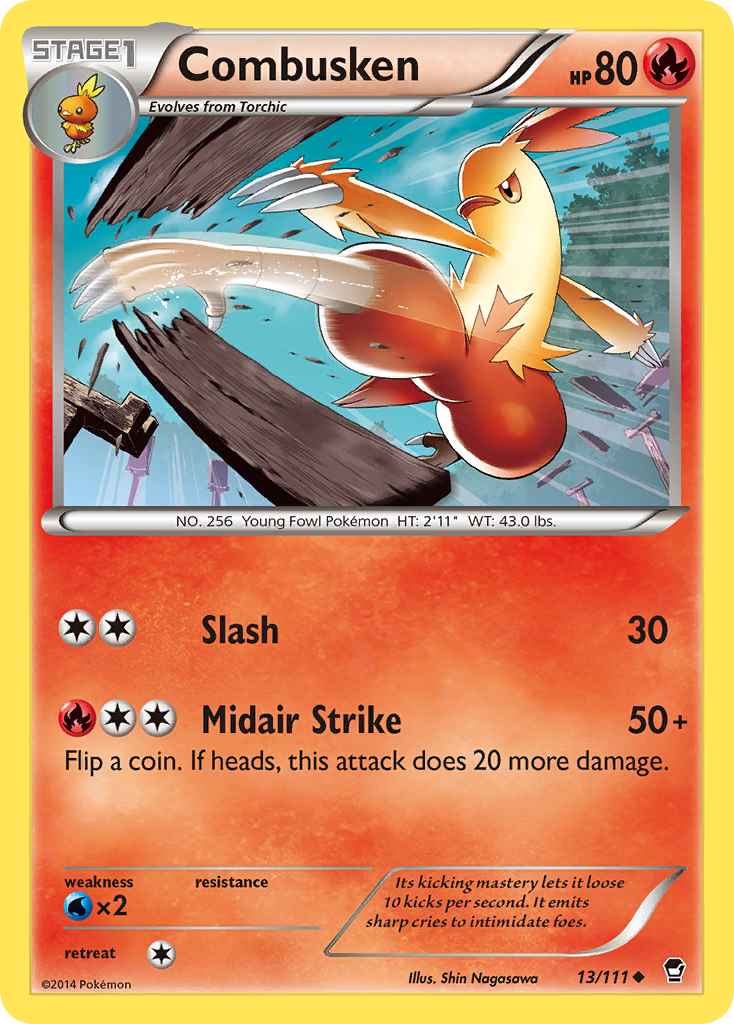 Combusken (13/111) [XY: Furious Fists] | Tabernacle Games