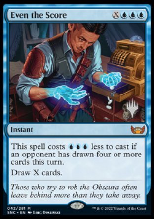 Even the Score (Promo Pack) [Streets of New Capenna Promos] | Tabernacle Games