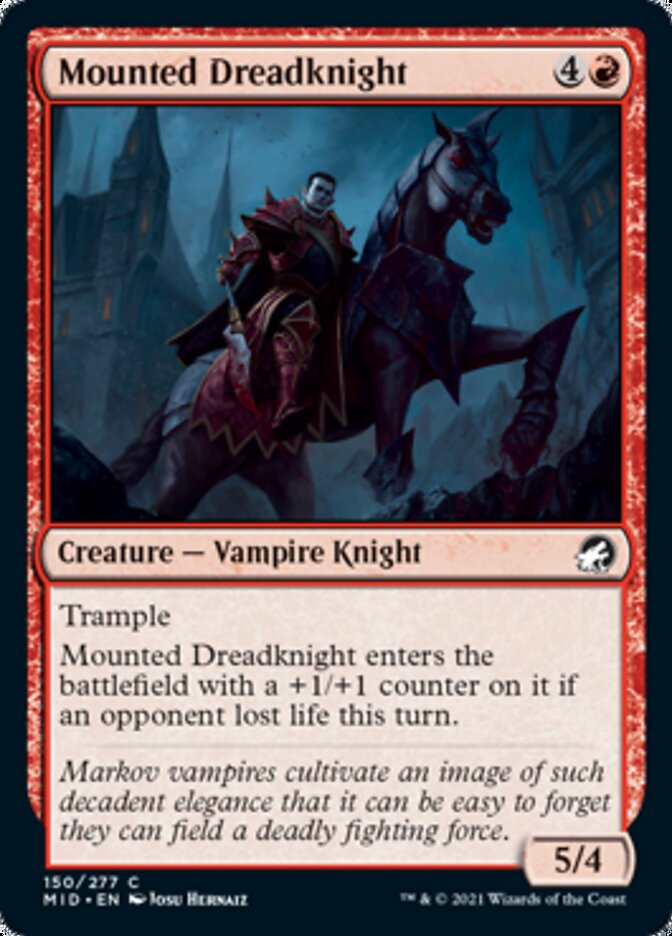 Mounted Dreadknight [Innistrad: Midnight Hunt] | Tabernacle Games