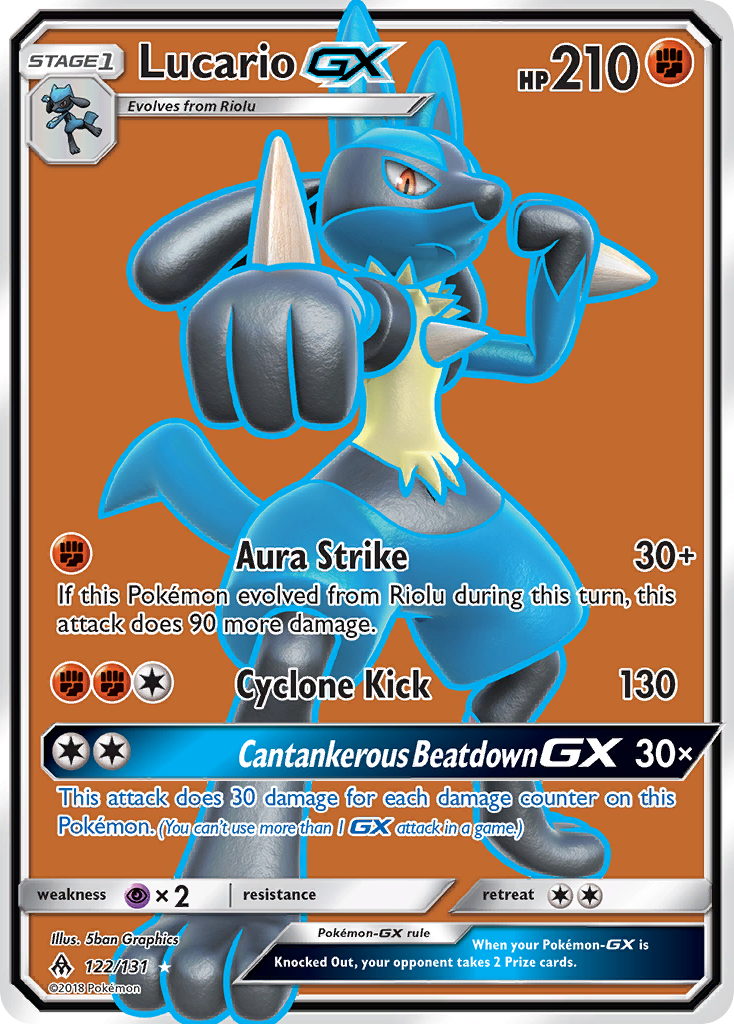 Lucario GX (122/131) [Sun & Moon: Forbidden Light] | Tabernacle Games