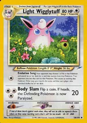 Light Wigglytuff (54/105) [Neo Destiny Unlimited] | Tabernacle Games