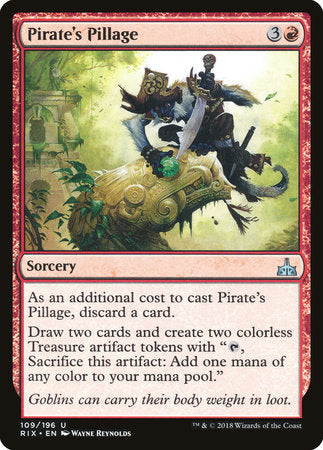Pirate's Pillage [Rivals of Ixalan] | Tabernacle Games
