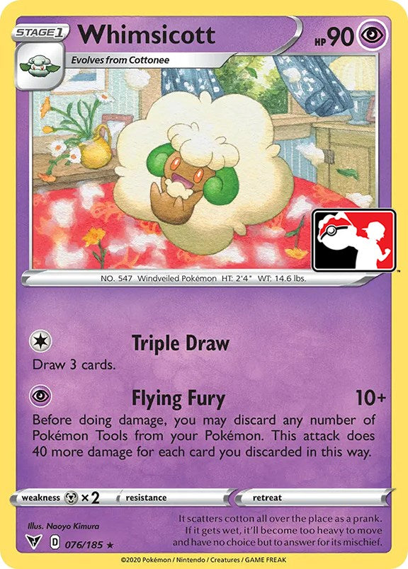 Whimsicott (076/185) [Prize Pack Series One] | Tabernacle Games