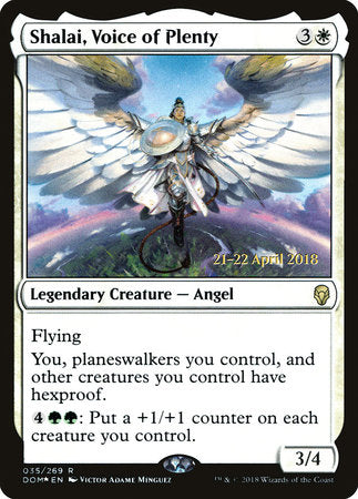 Shalai, Voice of Plenty [Dominaria Promos] | Tabernacle Games