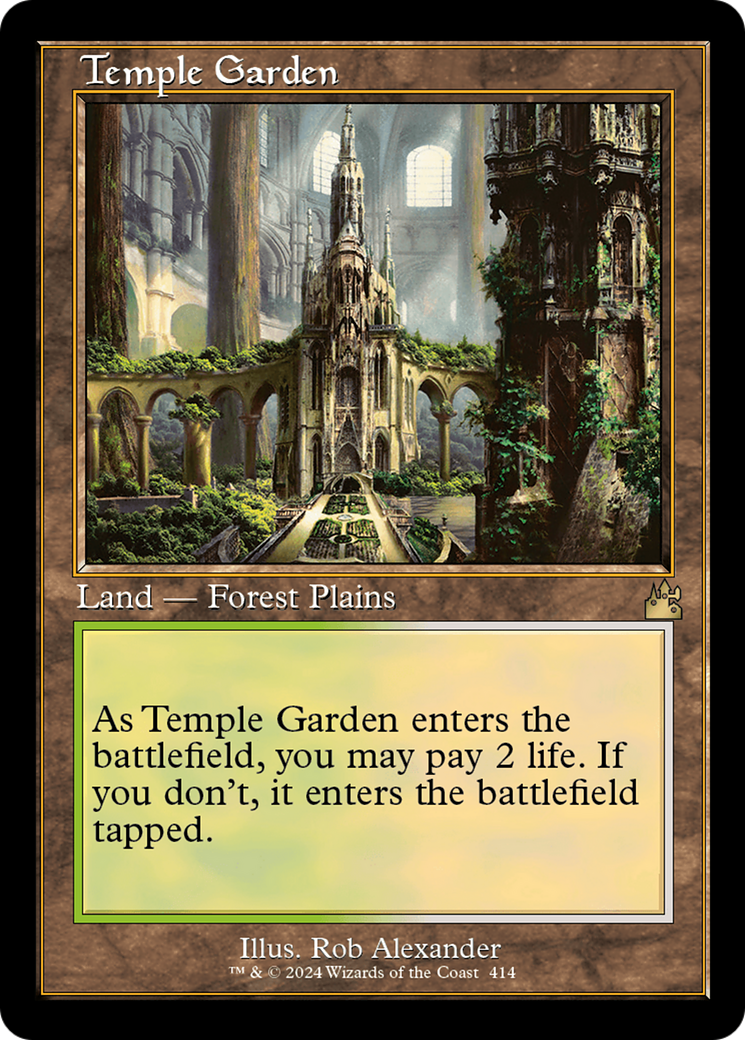 Temple Garden (Retro) [Ravnica Remastered] | Tabernacle Games