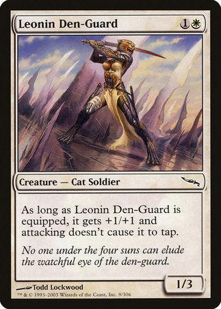 Leonin Den-Guard [Mirrodin] | Tabernacle Games