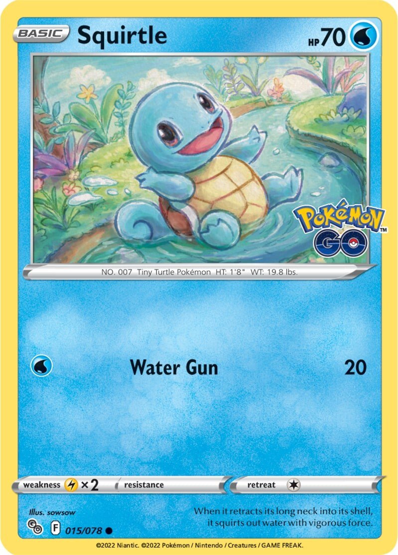 Squirtle (015/078) [Pokémon GO] | Tabernacle Games