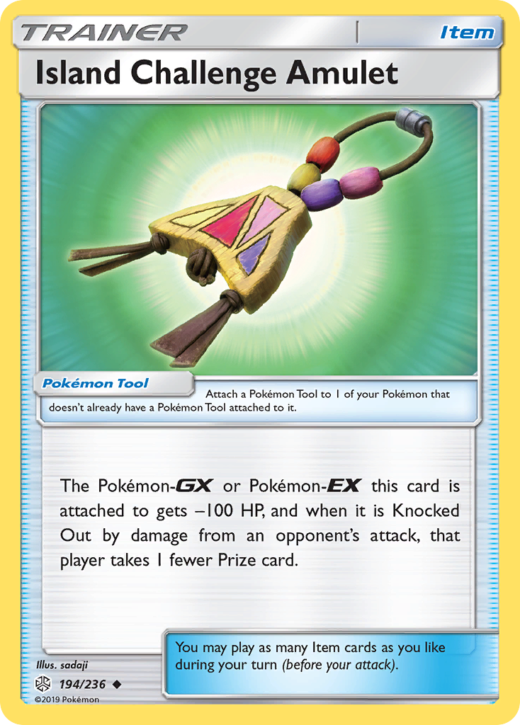 Island Challenge Amulet (194/236) [Sun & Moon: Cosmic Eclipse] | Tabernacle Games