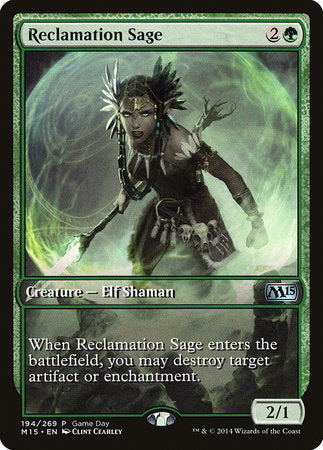 Reclamation Sage [Magic 2015 Promos] | Tabernacle Games