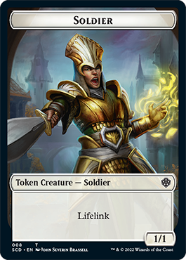 Elf Warrior // Soldier Double-Sided Token [Starter Commander Decks] | Tabernacle Games