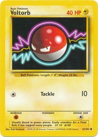 Voltorb (67/102) [Base Set Unlimited] | Tabernacle Games