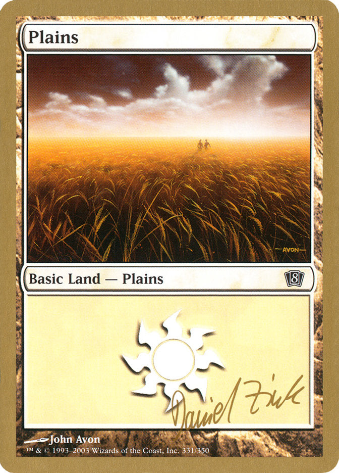 Plains (dz331) (Daniel Zink) [World Championship Decks 2003] | Tabernacle Games
