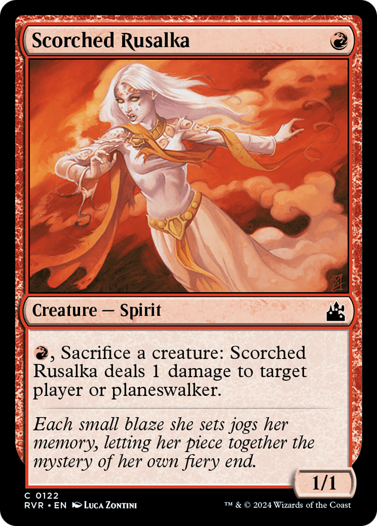 Scorched Rusalka [Ravnica Remastered] | Tabernacle Games