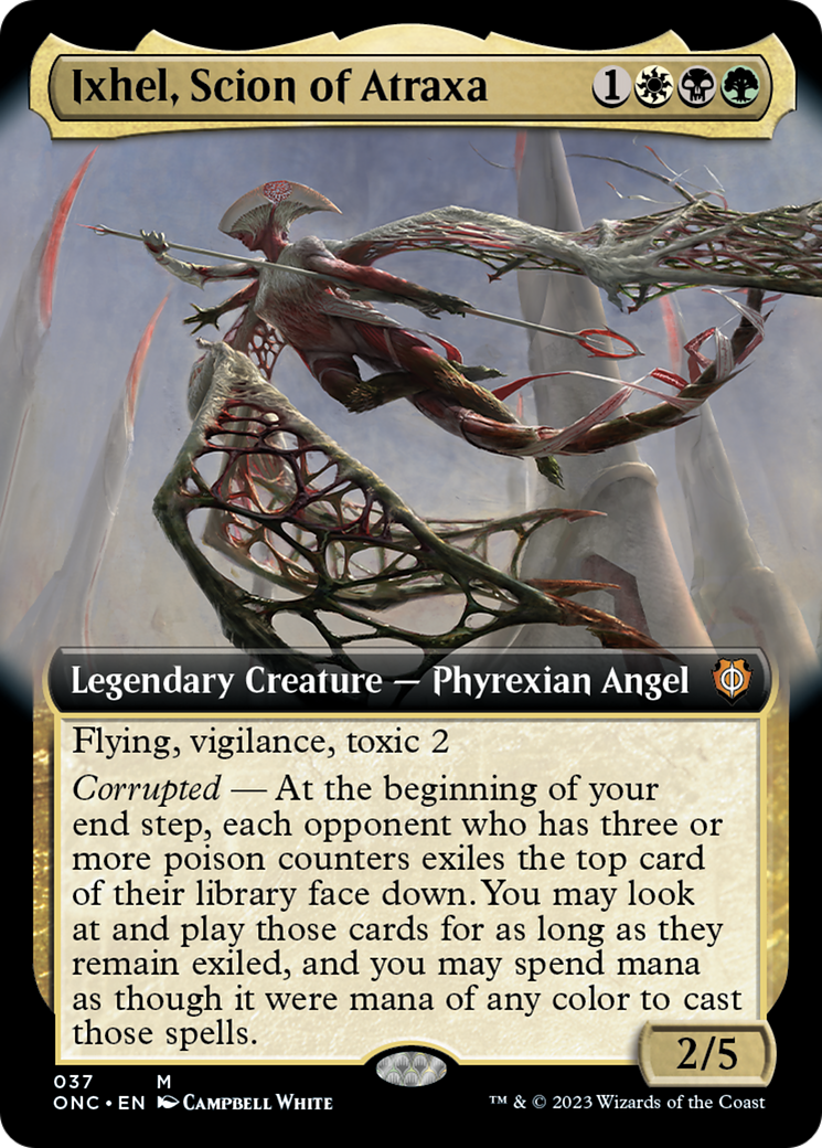 Ixhel, Scion of Atraxa (Extended Art) [Phyrexia: All Will Be One Commander] | Tabernacle Games