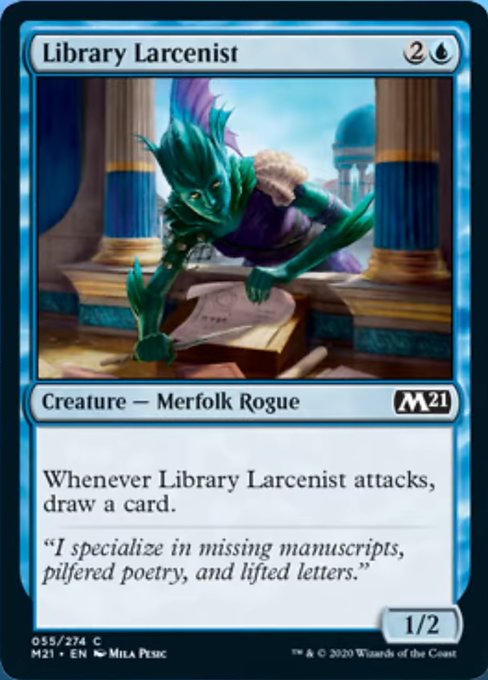 Library Larcenist [Core Set 2021] | Tabernacle Games