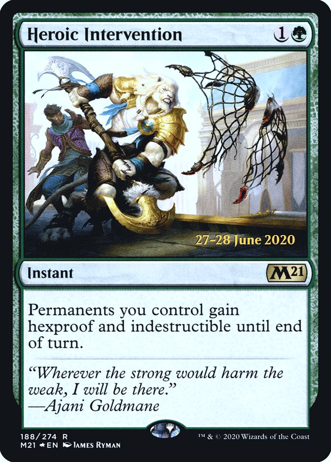 Heroic Intervention  [Core Set 2021 Prerelease Promos] | Tabernacle Games