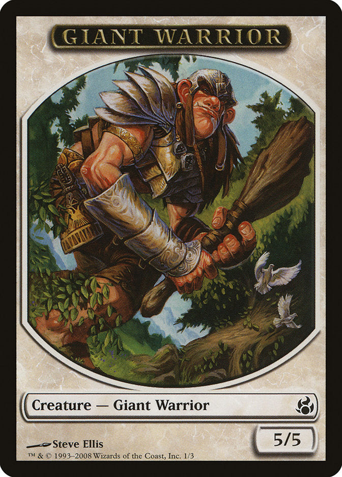 Giant Warrior [Morningtide Tokens] | Tabernacle Games