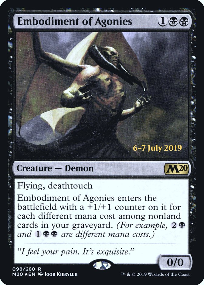 Embodiment of Agonies  [Core Set 2020 Prerelease Promos] | Tabernacle Games