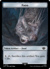 Tentacle // Food (0024) Double-Sided Token (Surge Foil) [The Lord of the Rings: Tales of Middle-Earth Tokens] | Tabernacle Games